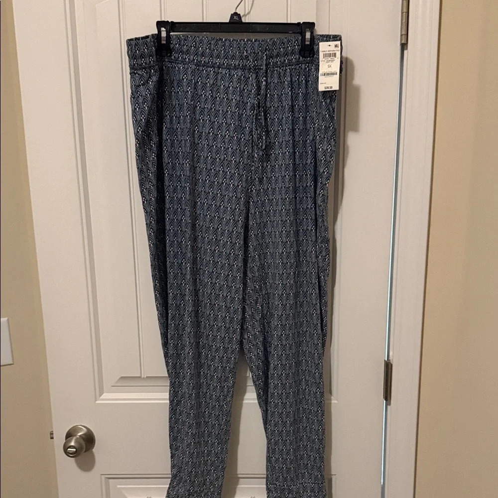 Blue Patterned Sleep pants
